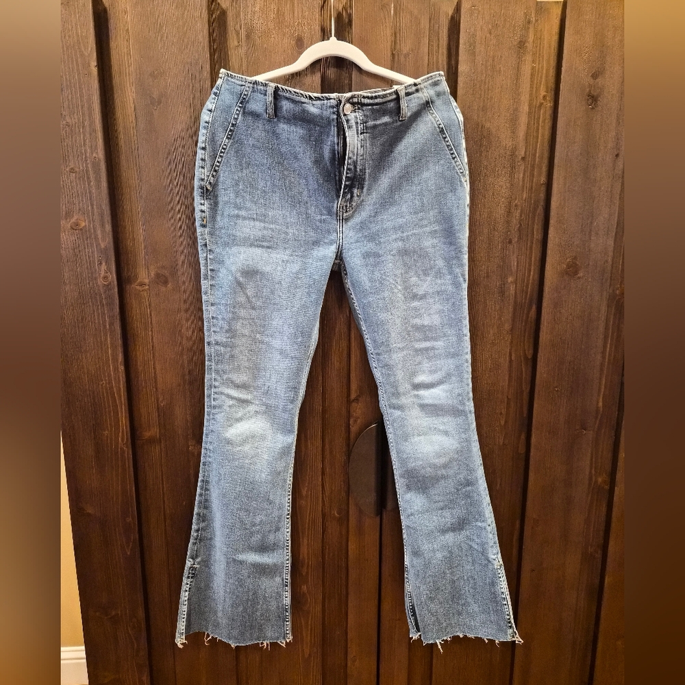 Free People Level Up Slit Bootcut Jeans